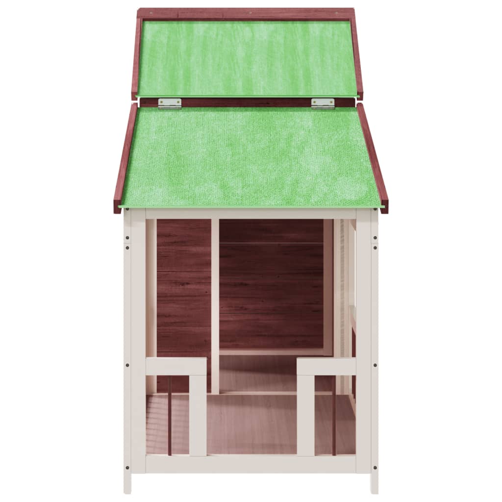 vidaXL Dog Kennel Mocha 143x60.5x109 cm Solid Wood Pine