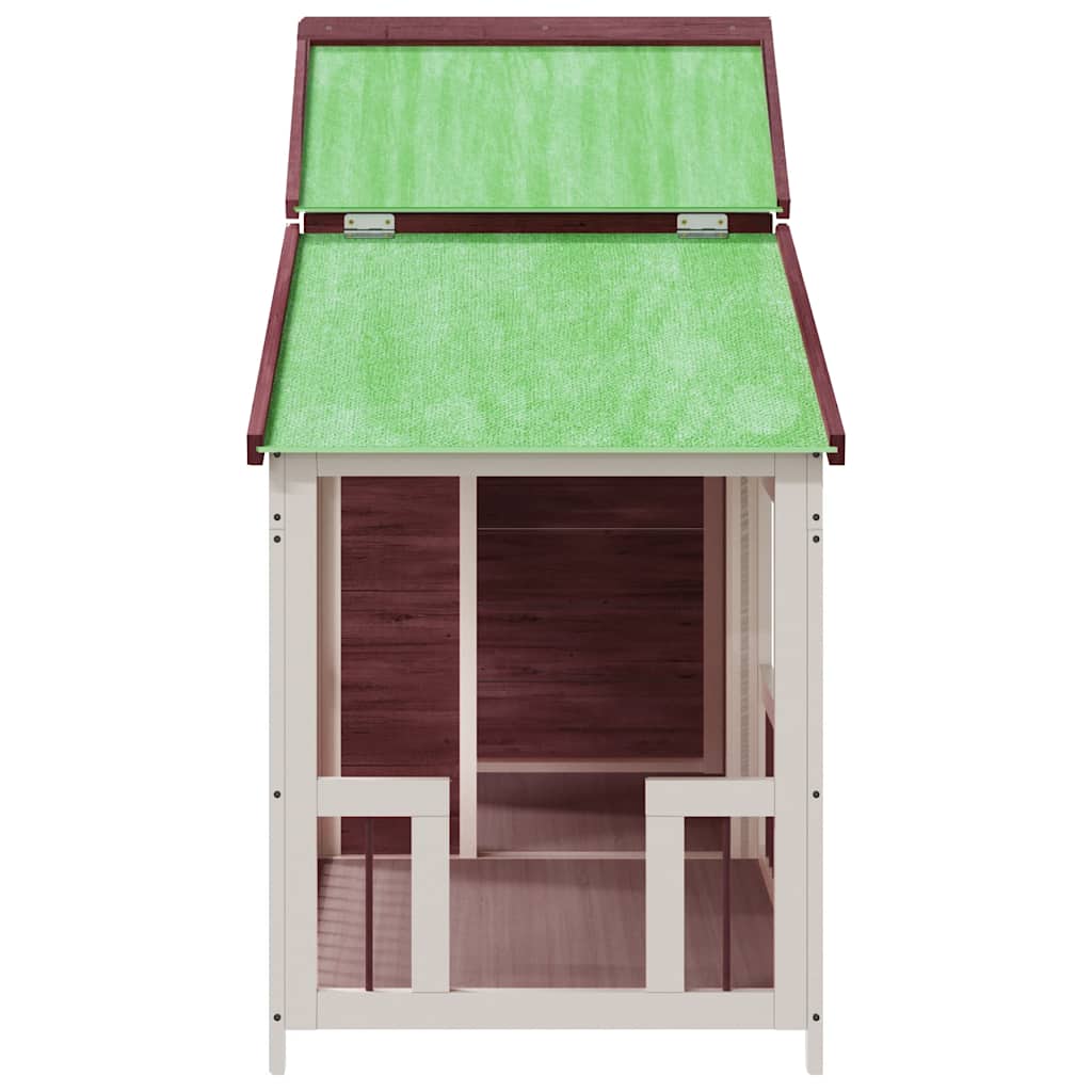 Dog Kennel Mocha 143x60,5x109 cm Solid Wood Pine