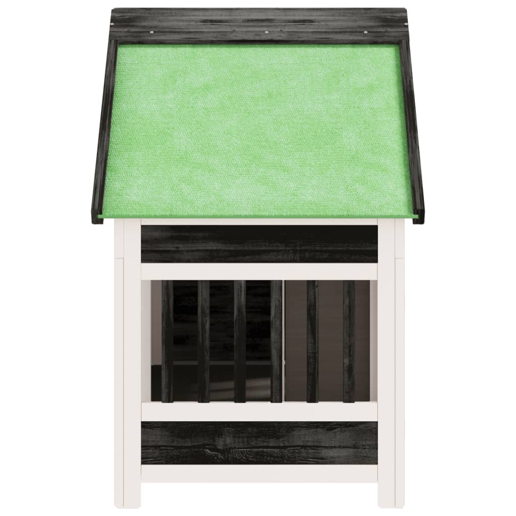 Dog Kennel Grey 96x60,5x87 cm Solid Wood Pine
