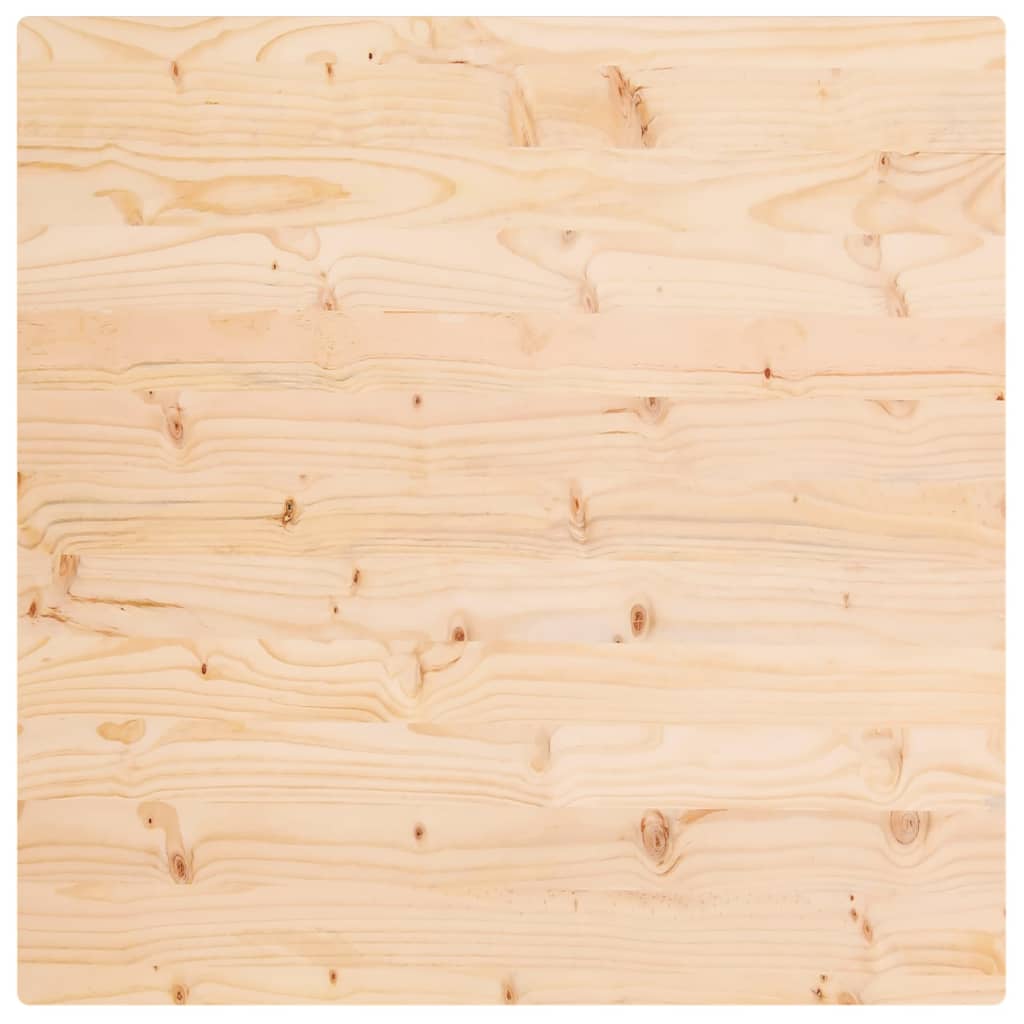 vidaXL Table Top 70x70x2.5 cm Solid Wood Pine Square