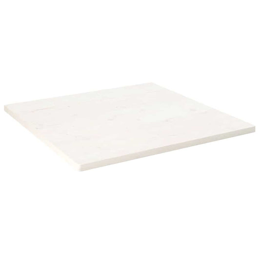 vidaXL Table Top White 70x70x2.5 cm Solid Wood Pine Square