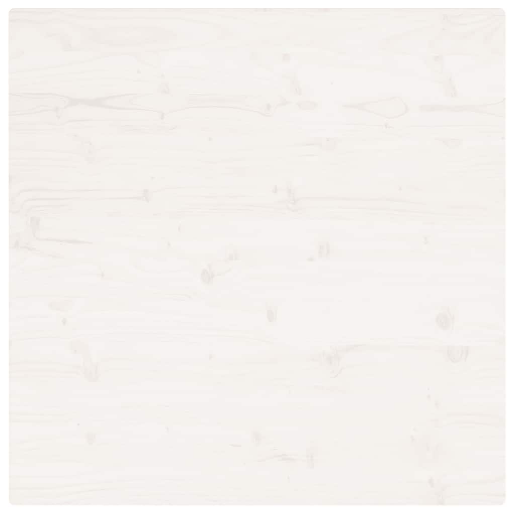 vidaXL Table Top White 70x70x2.5 cm Solid Wood Pine Square