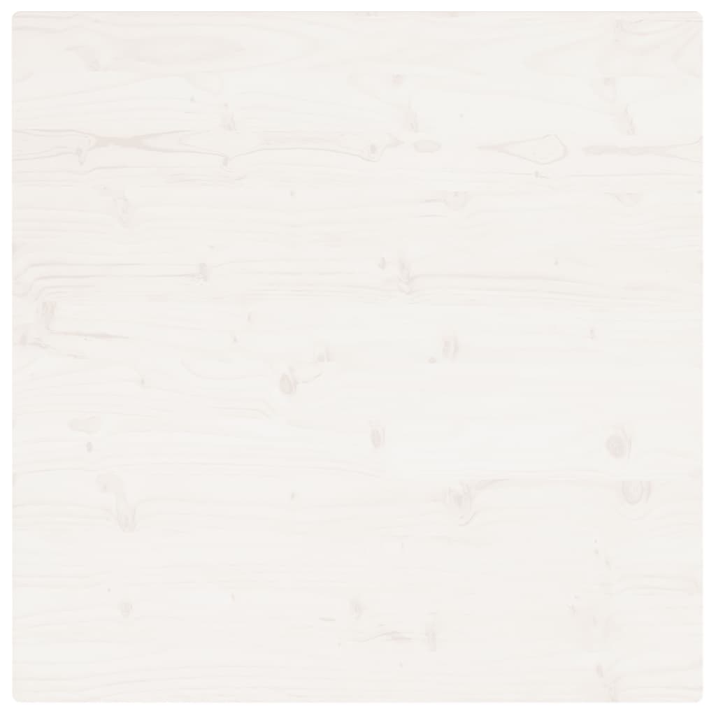 vidaXL Table Top White 80x80x2.5 cm Solid Wood Pine Square