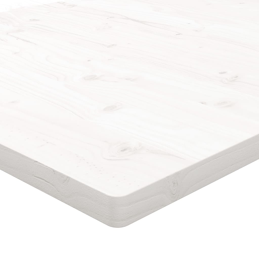 vidaXL Table Top White 80x80x2.5 cm Solid Wood Pine Square