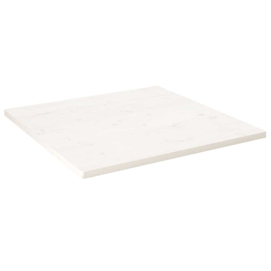 Table Top White 90x90x2.5 cm Solid Wood Pine Square