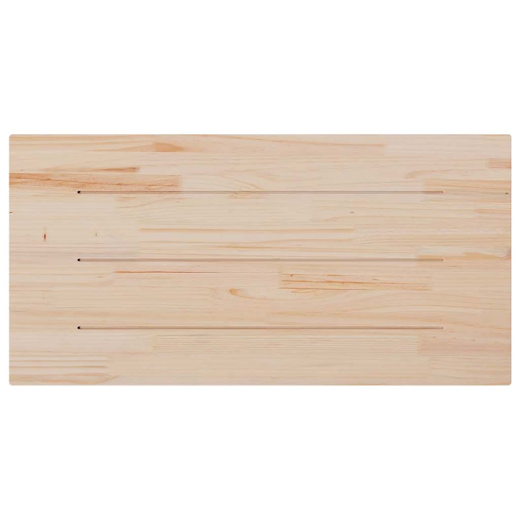 vidaXL Table Top White 80x40x2.5 cm Solid Wood Pine Rectangular