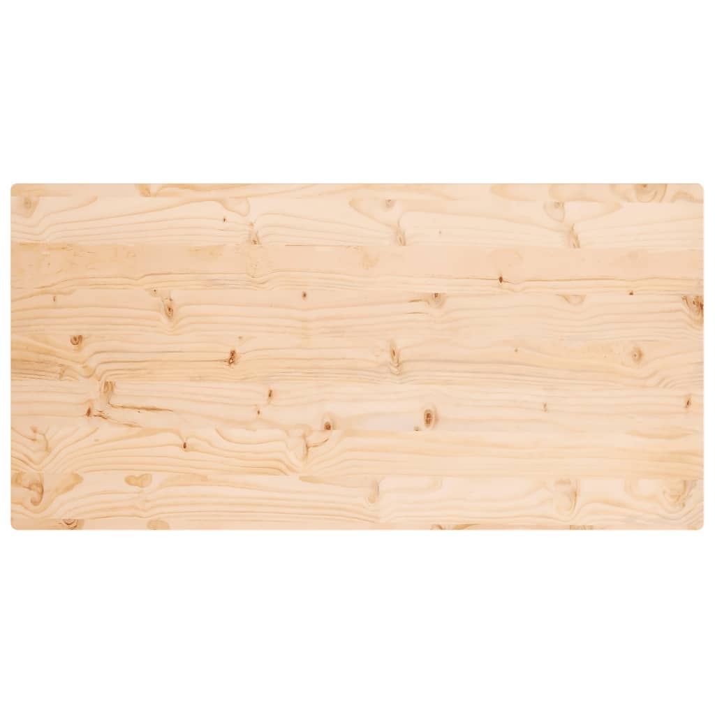 vidaXL Table Top 110x55x2.5 cm Solid Wood Pine Rectangular