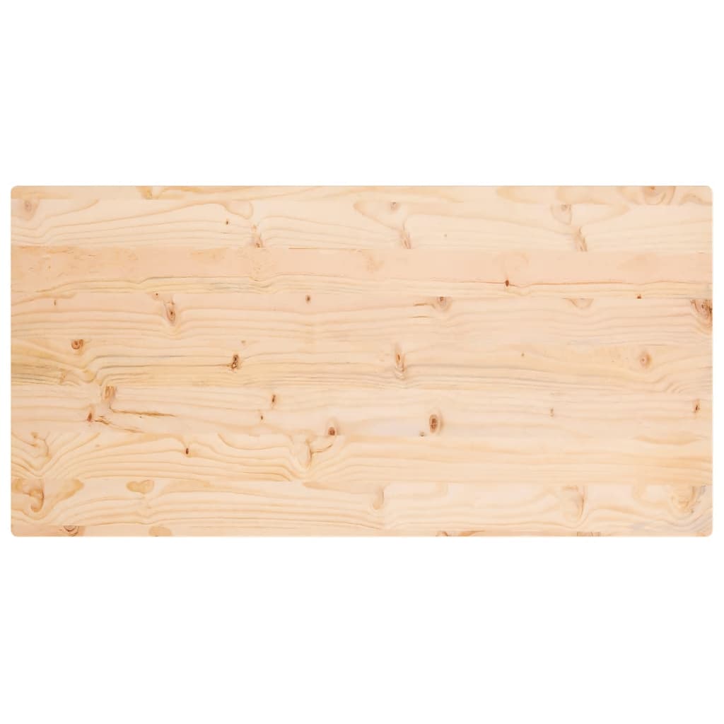 vidaXL Table Top 110x60x2.5 cm Solid Wood Pine Rectangular