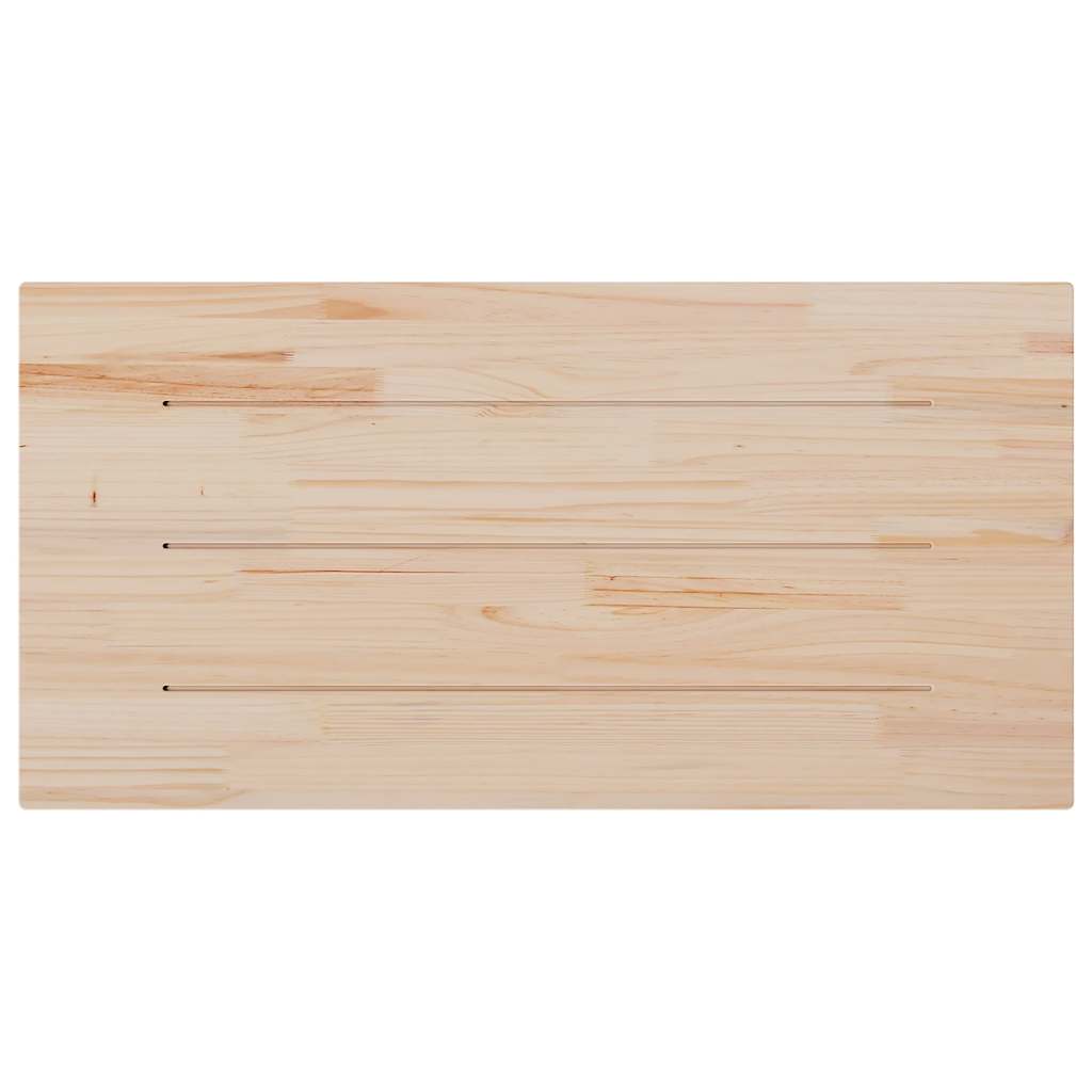vidaXL Table Top White 110x60x2.5 cm Solid Wood Pine Rectangular