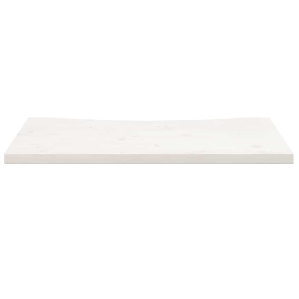 Desk Top White 80x40x2,5 cm Solid Wood Pine