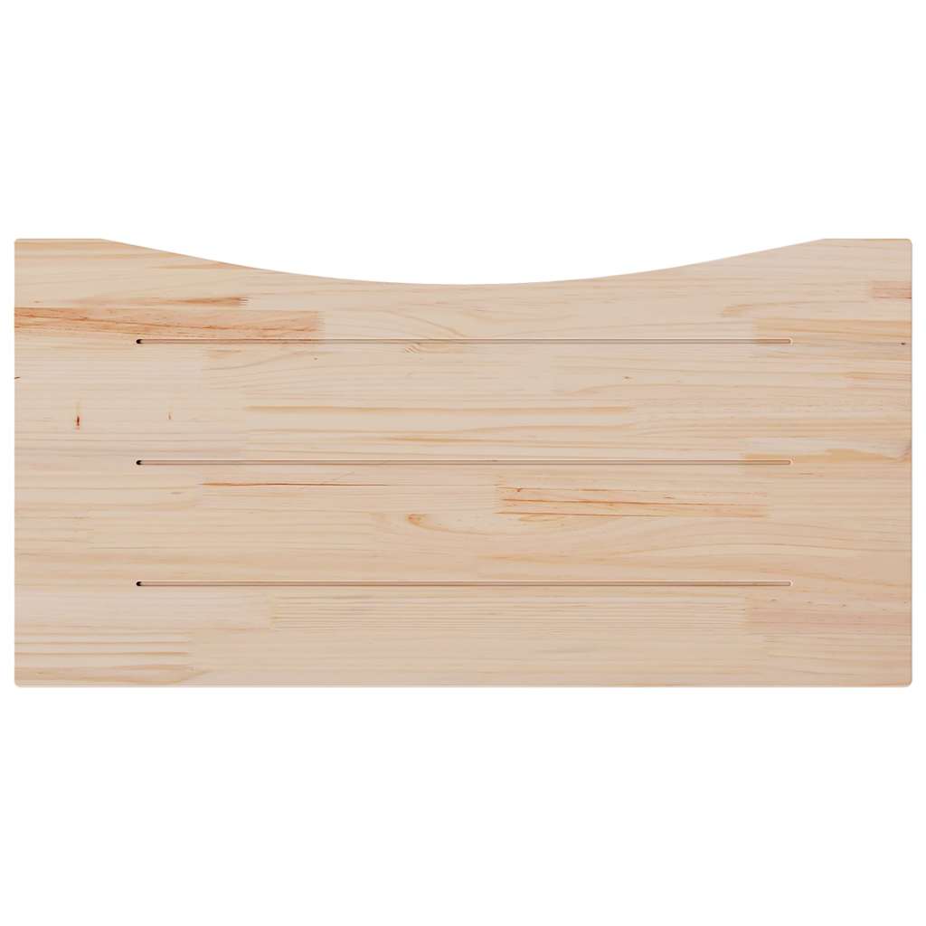 Desk Top White 100x50x2.5 cm Solid Wood Pine