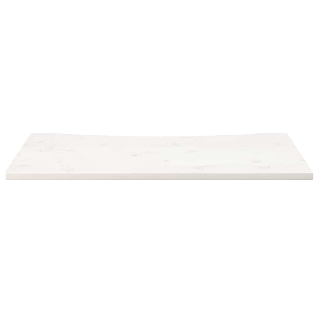 Desk Top White 110x60x2,5 cm Solid Wood Pine