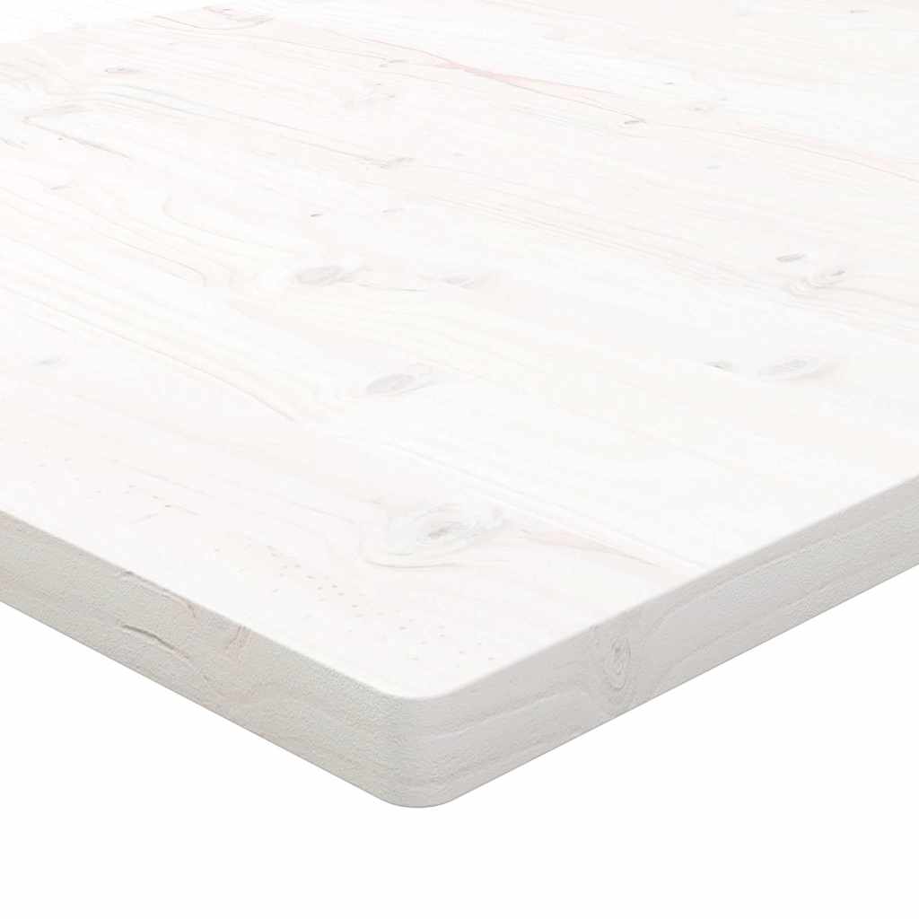 Desk Top White 110x60x2,5 cm Solid Wood Pine