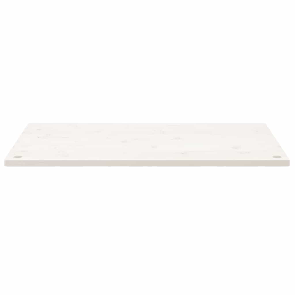 Desk Top White 110x55x2,5 cm Solid Wood Pine