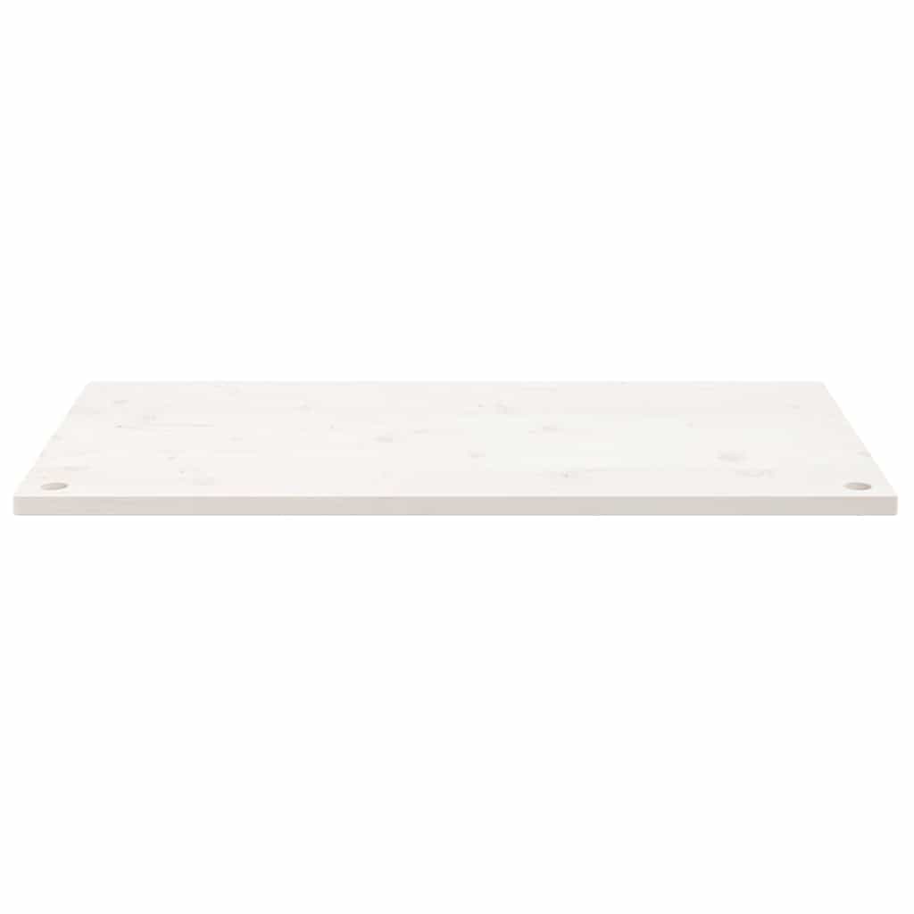 Desk Top White 110x60x2,5 cm Solid Wood Pine
