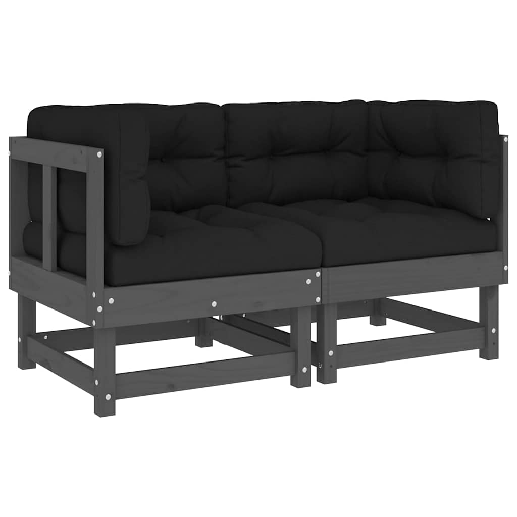 Corner Sofa | Grey | Solid pine wood, Oxford fabric | Medium | Modular
