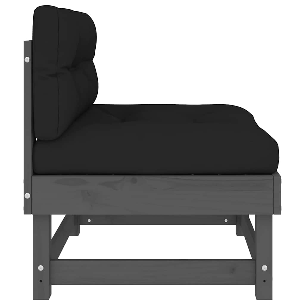 Middle Sofa | Grey | Solid pine wood, Oxford fabric, PP cotton | Standard