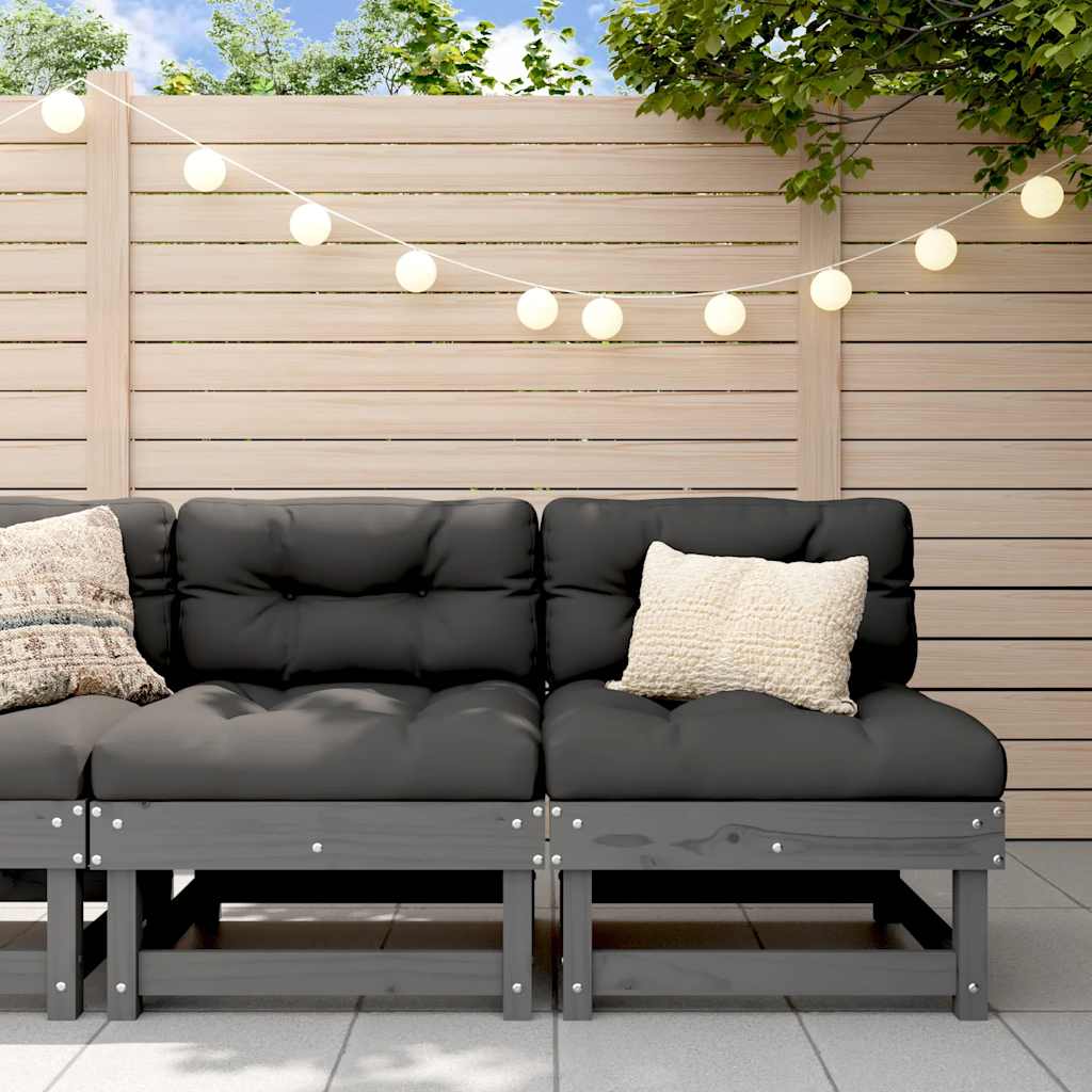 Middle Sofa | Grey | Solid pine wood, Oxford fabric, PP cotton | Standard