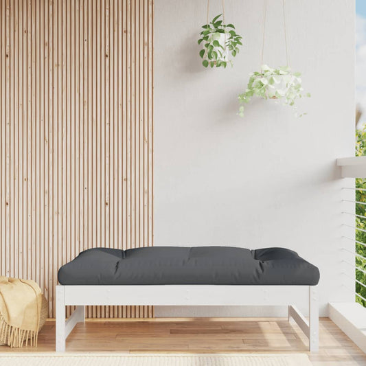 Garden Footstool | White, Anthracite