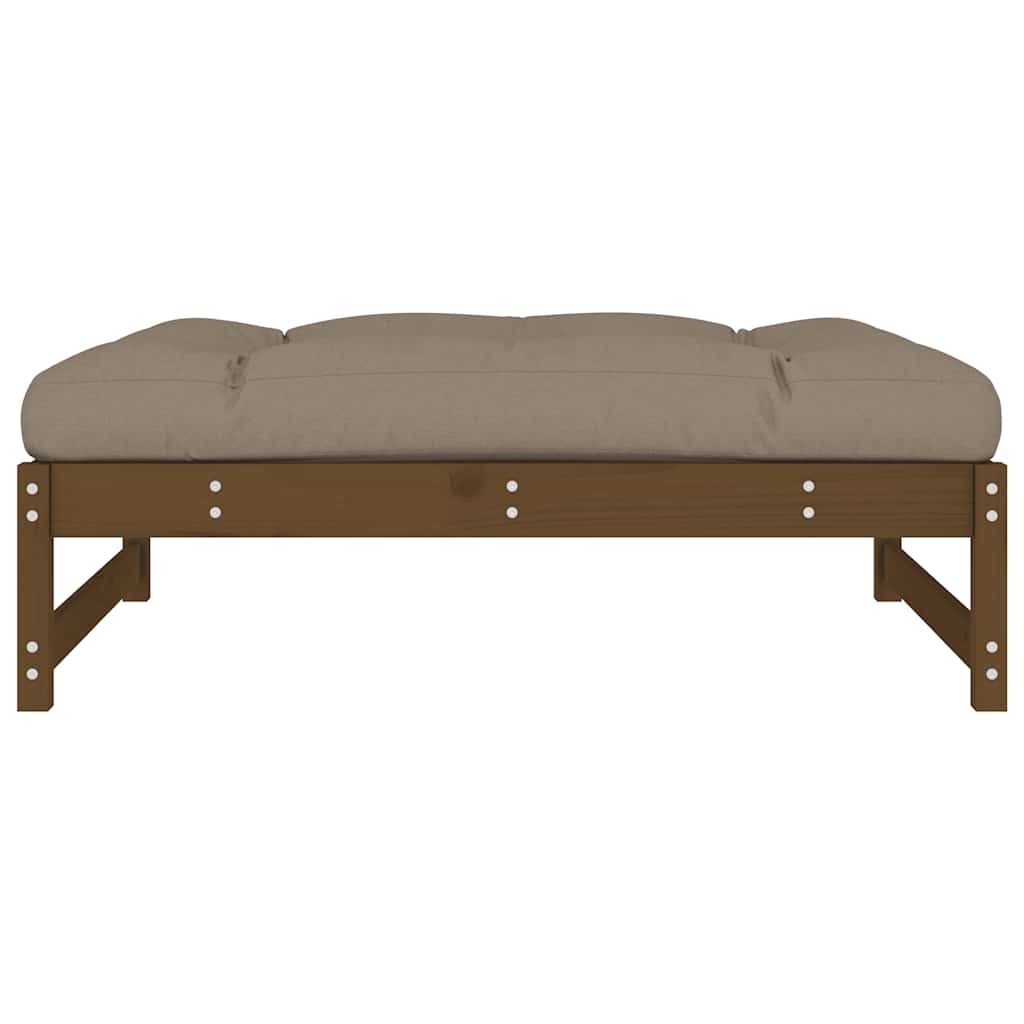 Garden Footstool Honey Brown 120x80 cm Solid Wood Pine