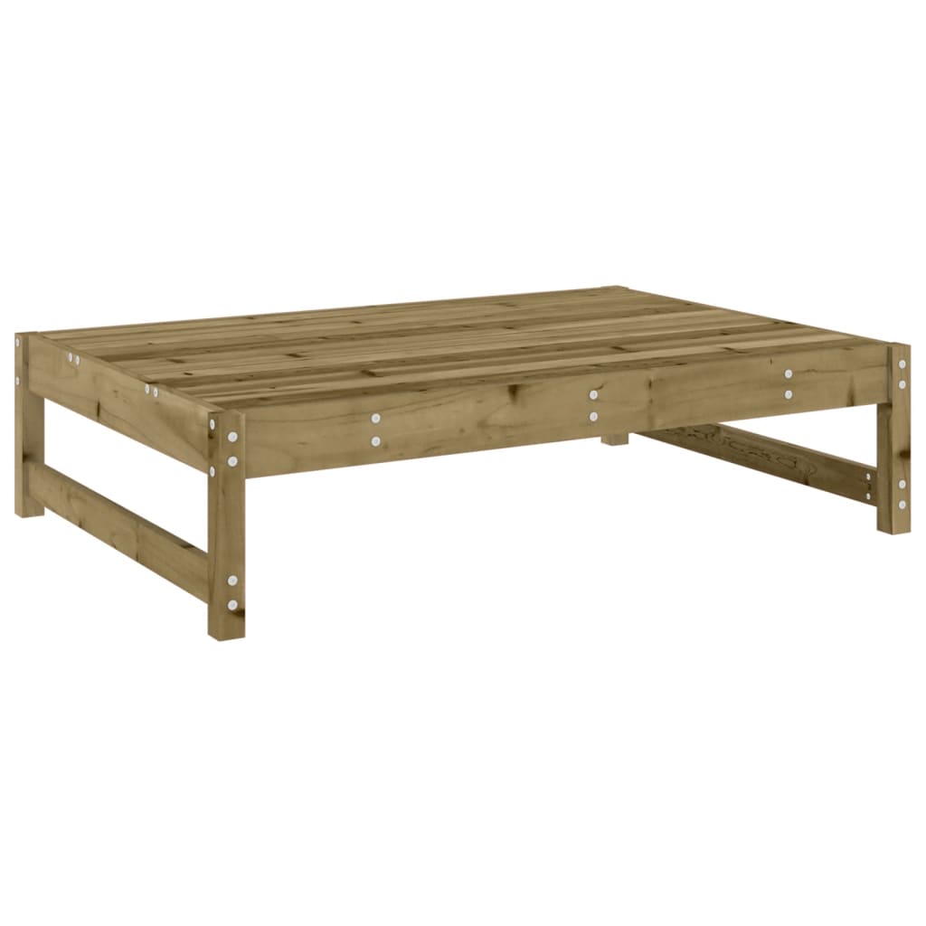 Garden Footstool | Brown | Impregnated pine wood | 120x84x30 cm | Modular