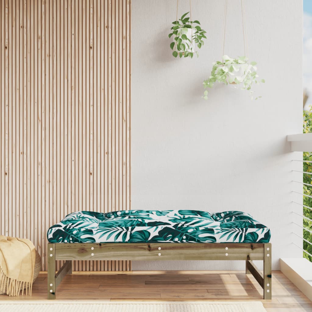 Garden Footstool | Brown | Impregnated pine wood | 120x84x30 cm | Modular