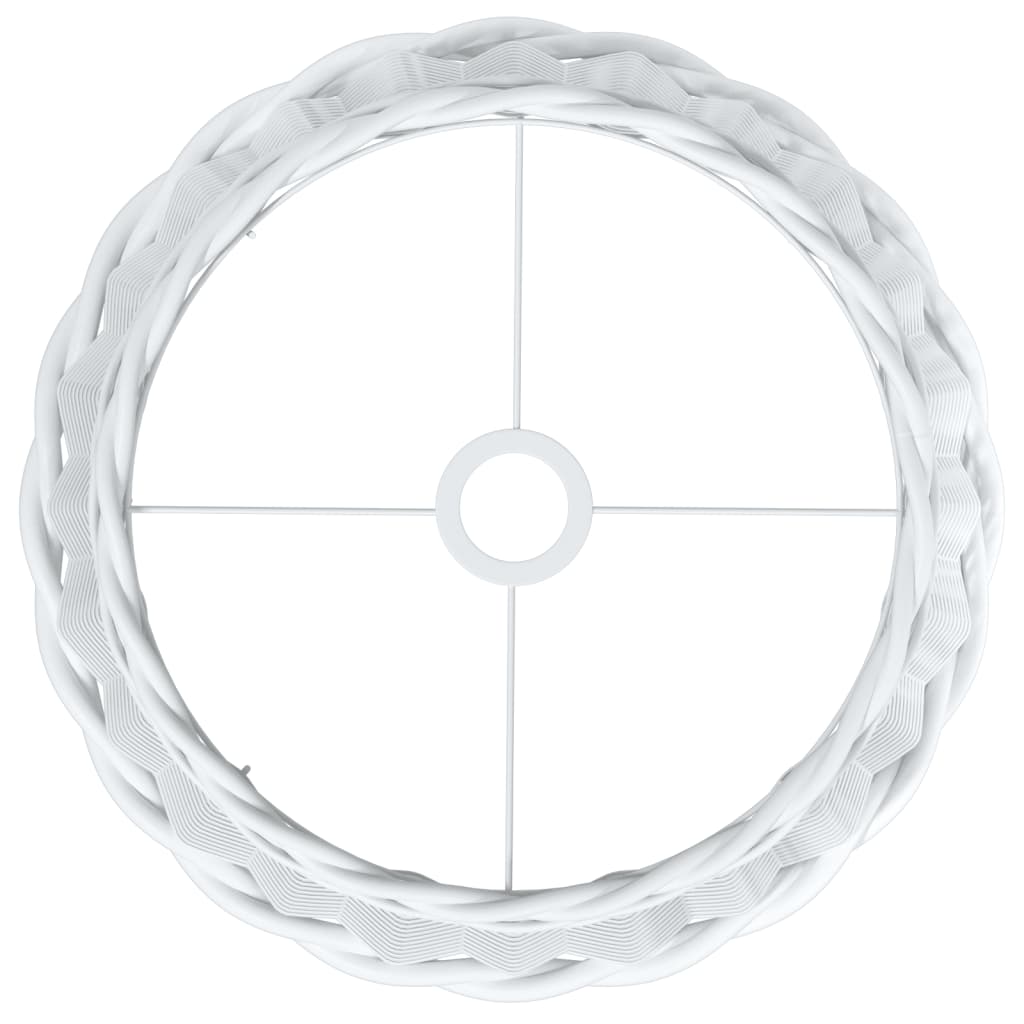 Ceiling Lamp Shade White Ø40x26 cm Wicker