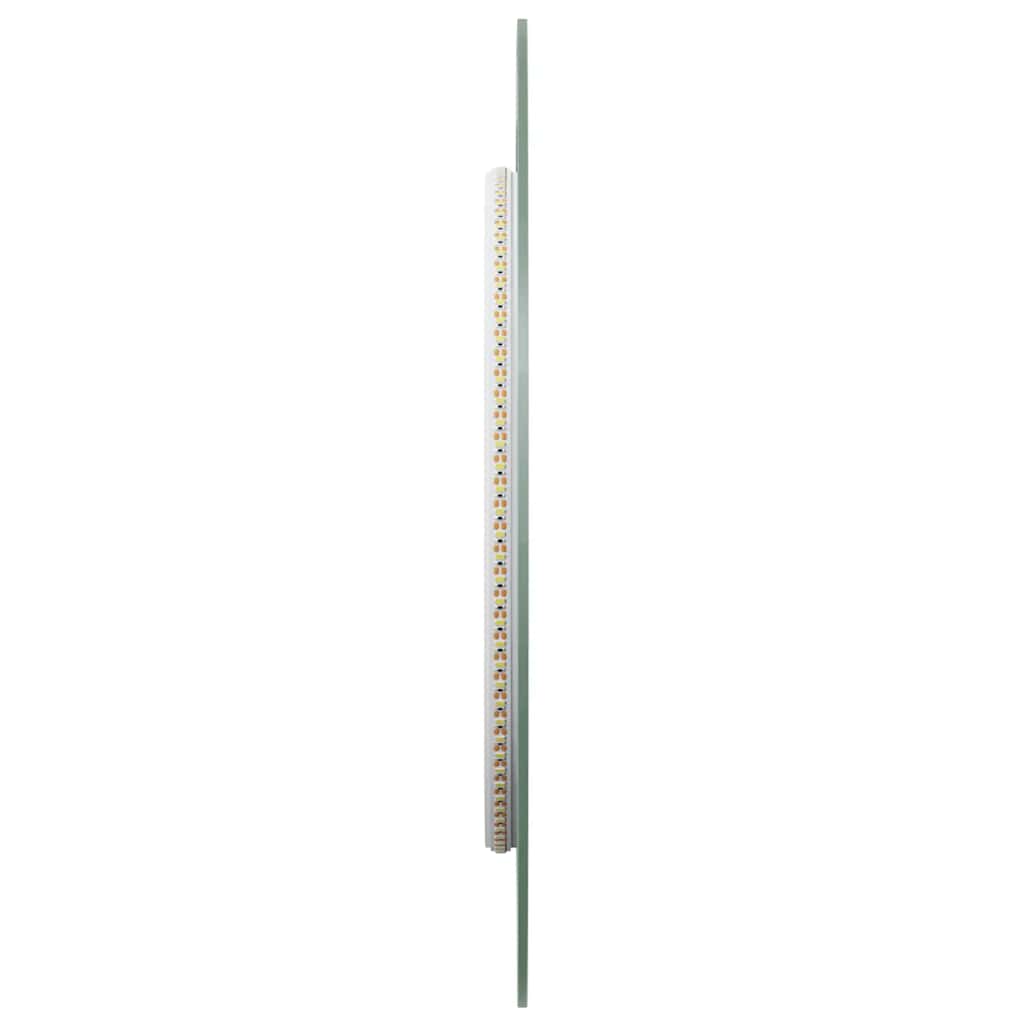 LED Bathroom Mirror 90x40 cm Oval