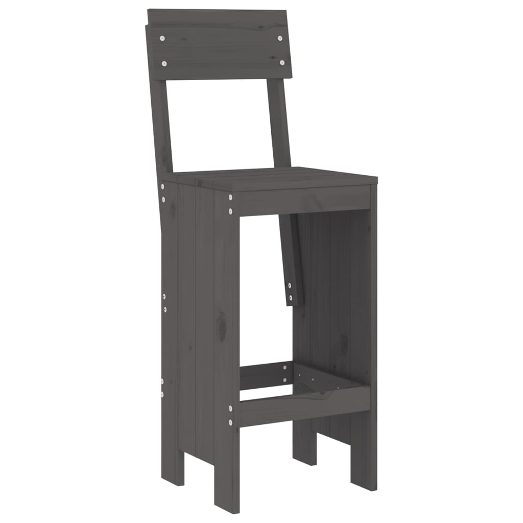 Garden Bar Set | Grey | Solid pine wood