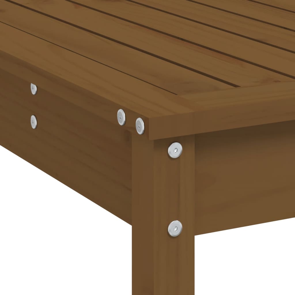 Garden Bar Set | Honey brown | Solid pine wood | Medium | Footrest