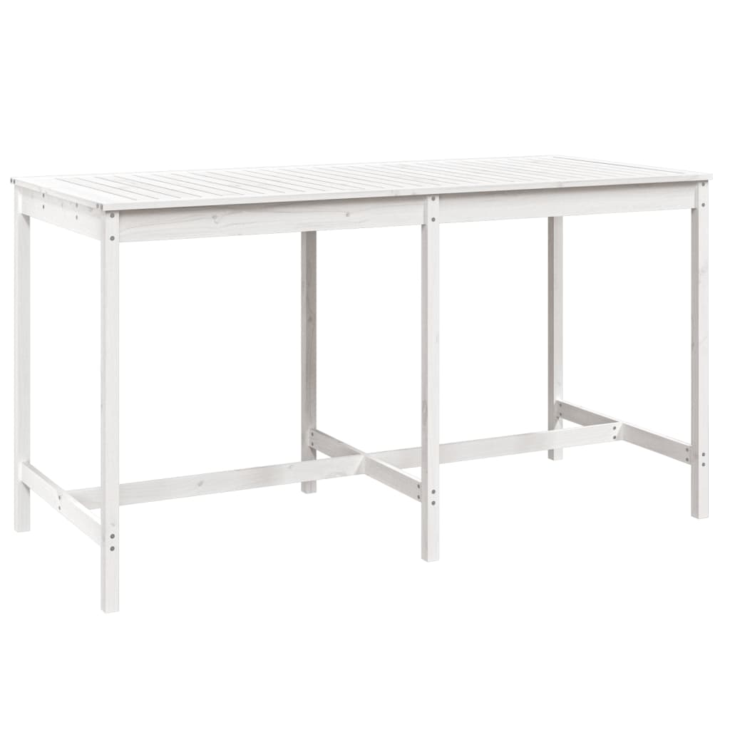 Garden Bar Set | White | Solid pine wood | 9 Piece Bar Set | Footrest