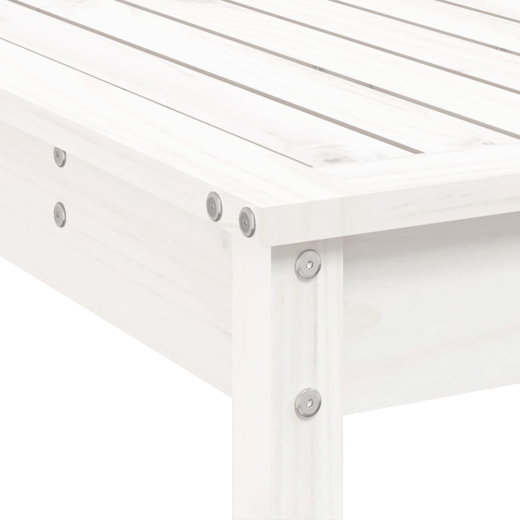 Garden Bar Set | White | Solid pine wood | 9 Piece Bar Set | Footrest