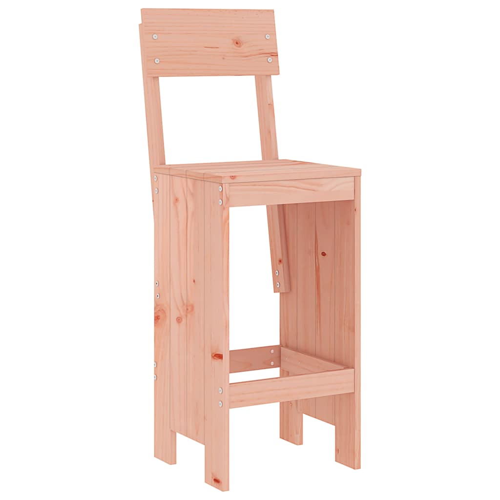 Garden Bar Set | Brown | Solid Douglas wood | Large | Footrest