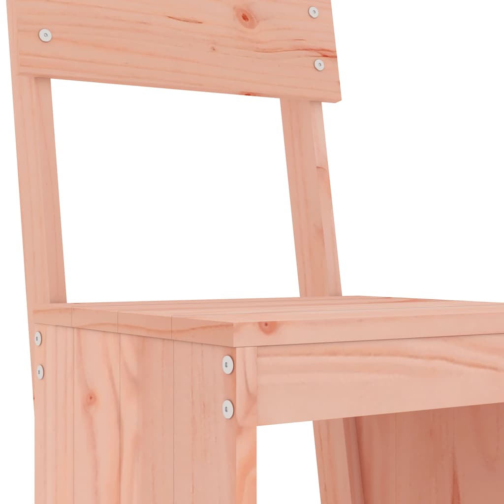Garden Bar Set | Brown | Solid Douglas wood | Large | Footrest