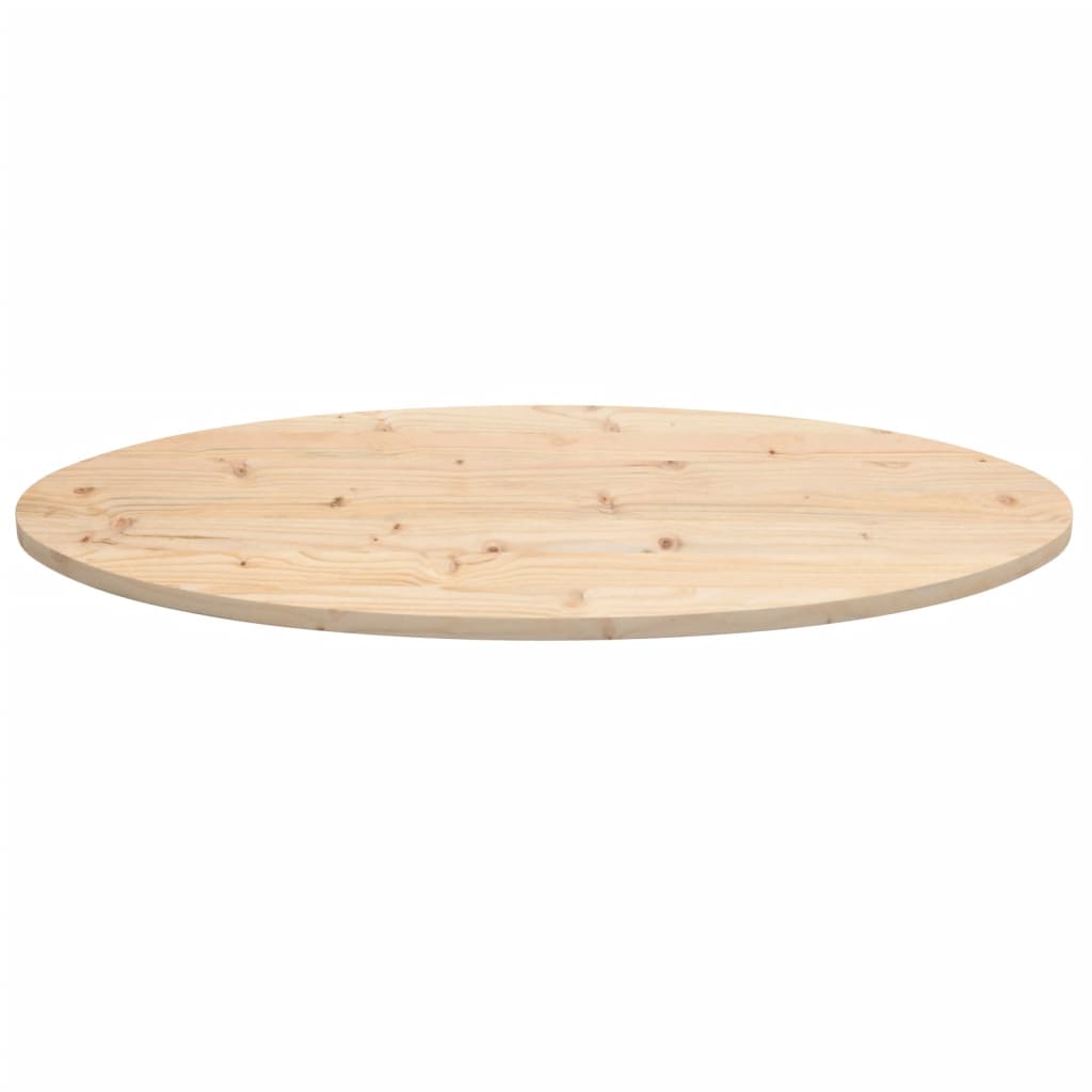 vidaXL Table Top 110x55x2.5 cm Solid Wood Pine Oval