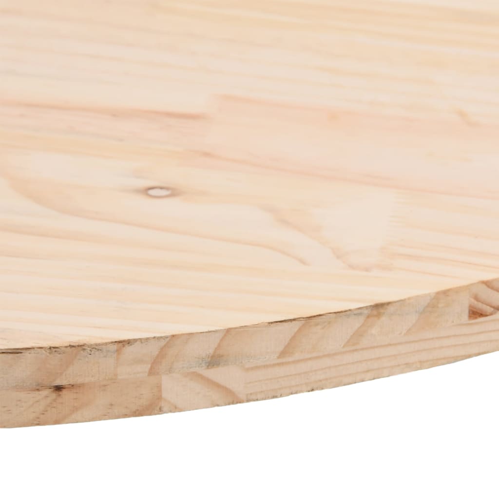 vidaXL Table Top 110x55x2.5 cm Solid Wood Pine Oval