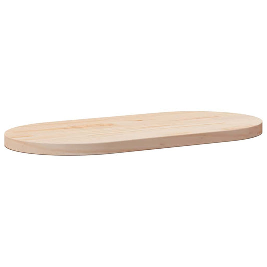 vidaXL Table Top 90x45x2.5 cm Solid Wood Pine Oval