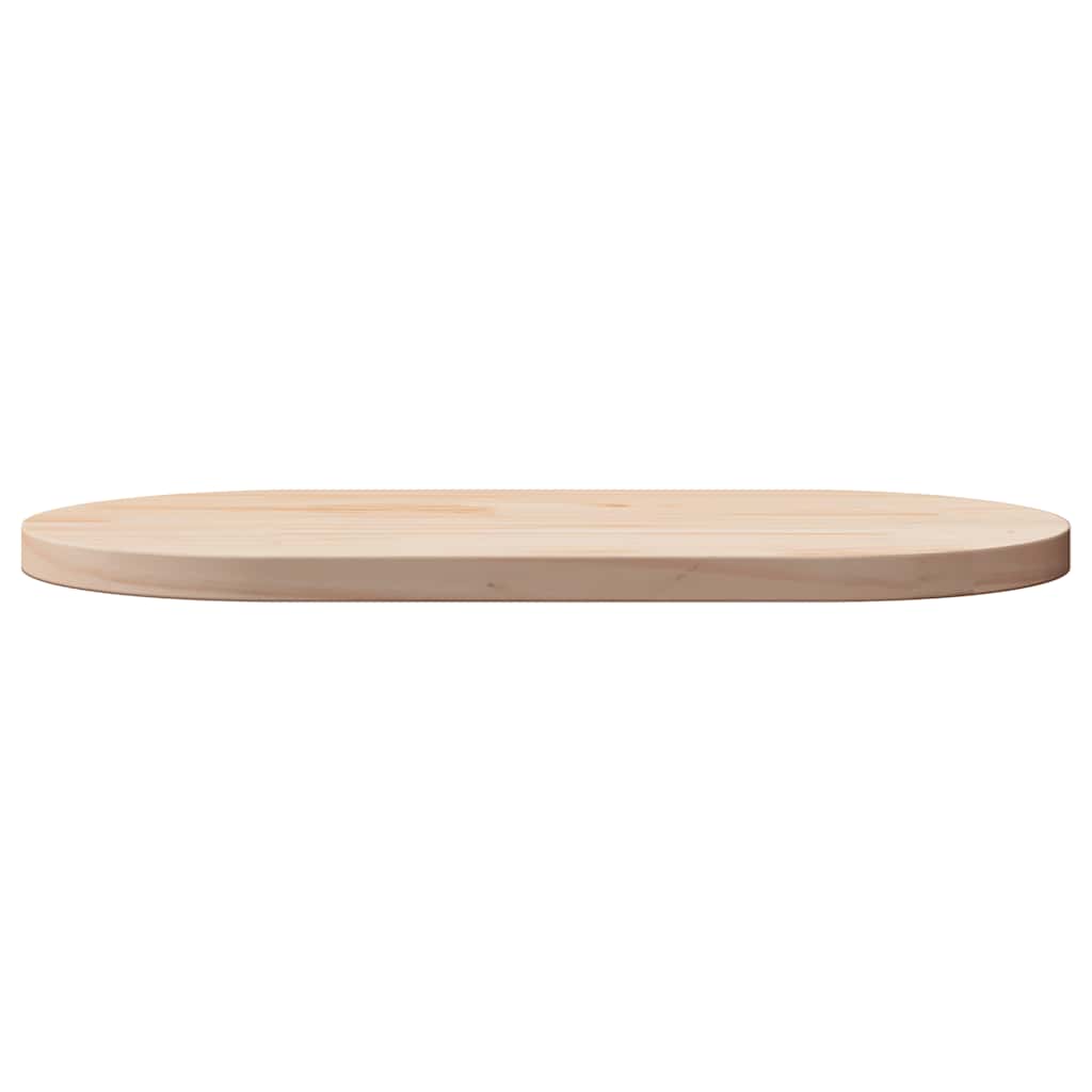 vidaXL Table Top 90x45x2.5 cm Solid Wood Pine Oval