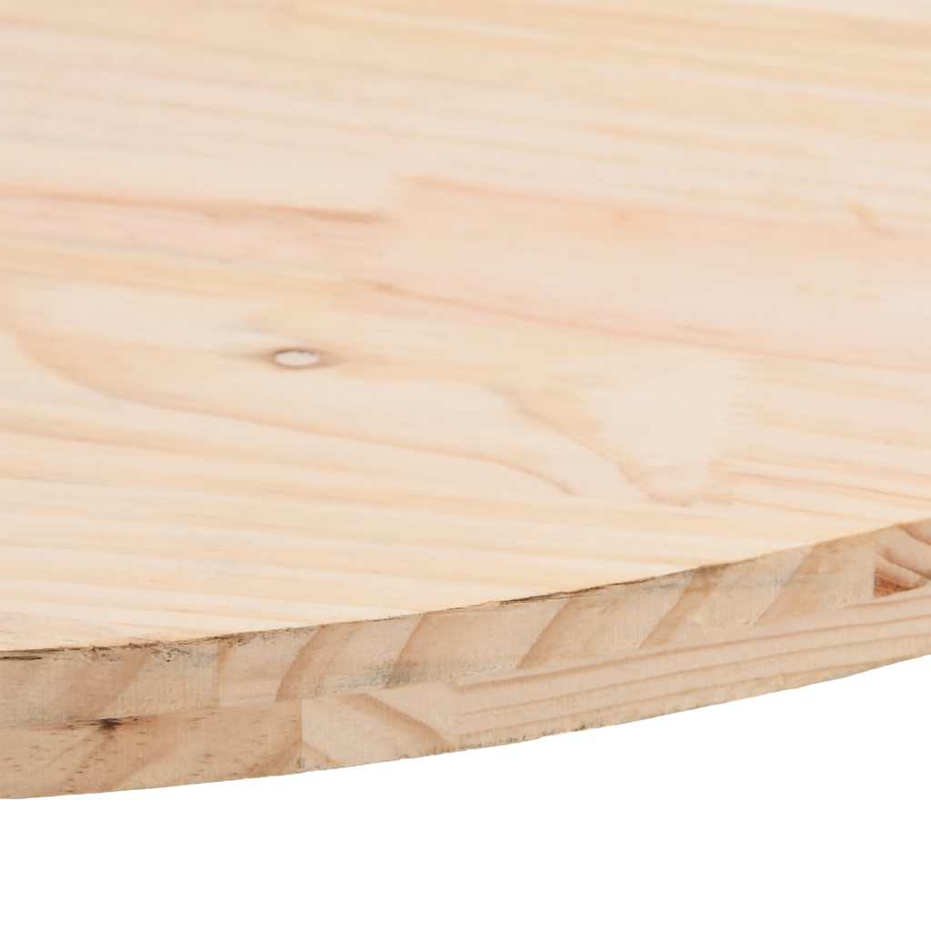 vidaXL Table Top 90x45x2.5 cm Solid Wood Pine Oval