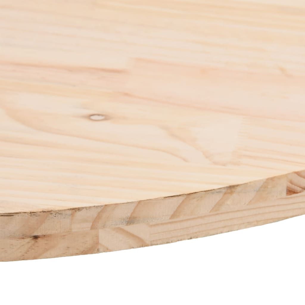 vidaXL Table Top 100x50x2.5 cm Solid Wood Pine Oval