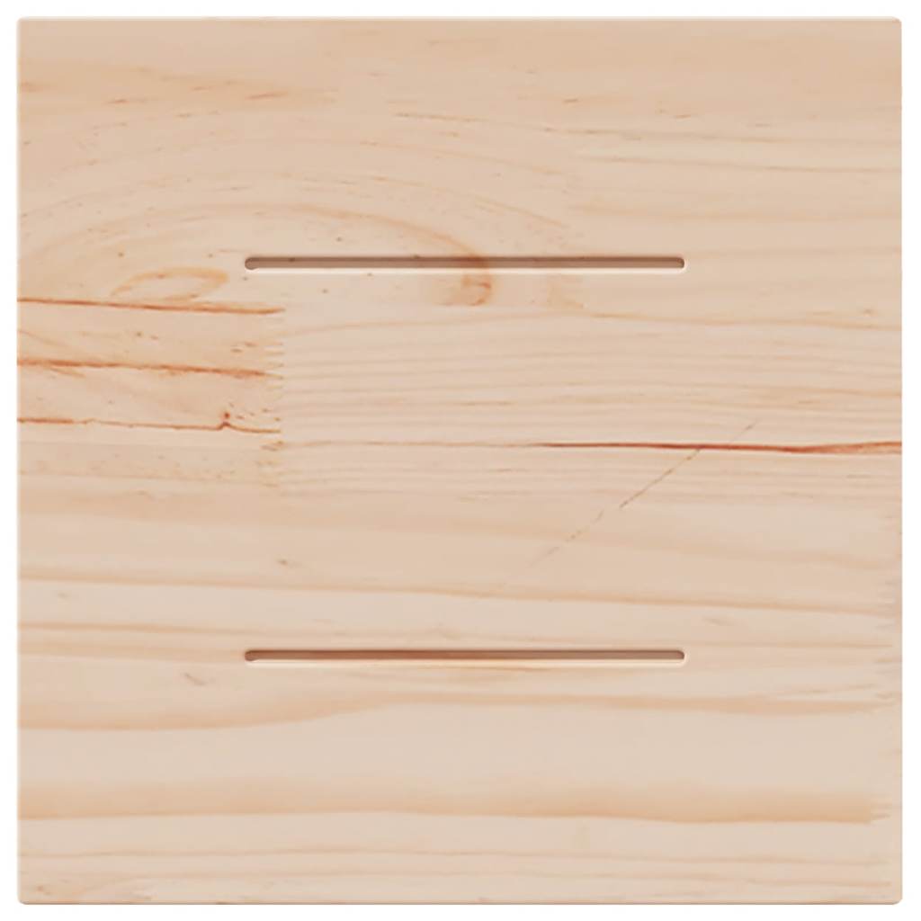 Table Top White 40x40x2.5 cm Solid Wood Pine Square
