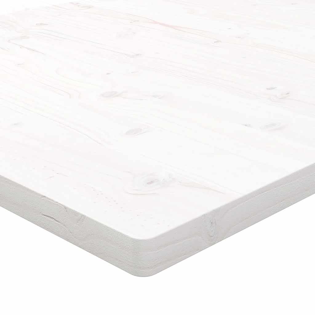 Table Top White 40x40x2.5 cm Solid Wood Pine Square