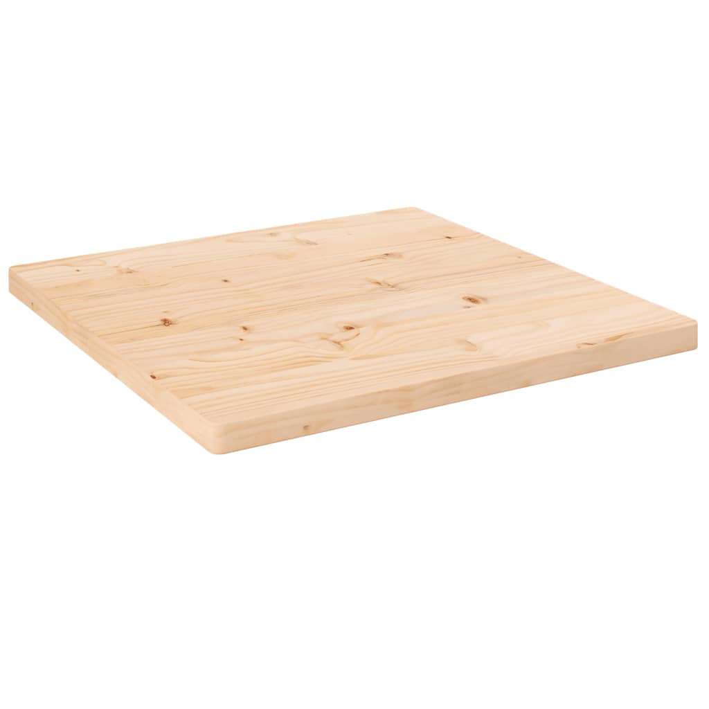 vidaXL Table Top 50x50x2.5 cm Solid Wood Pine Square