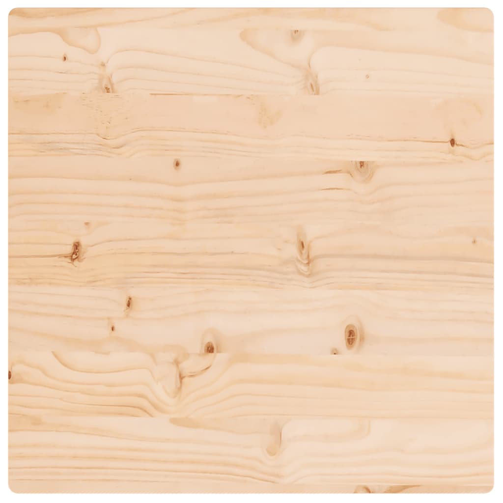 vidaXL Table Top 50x50x2.5 cm Solid Wood Pine Square