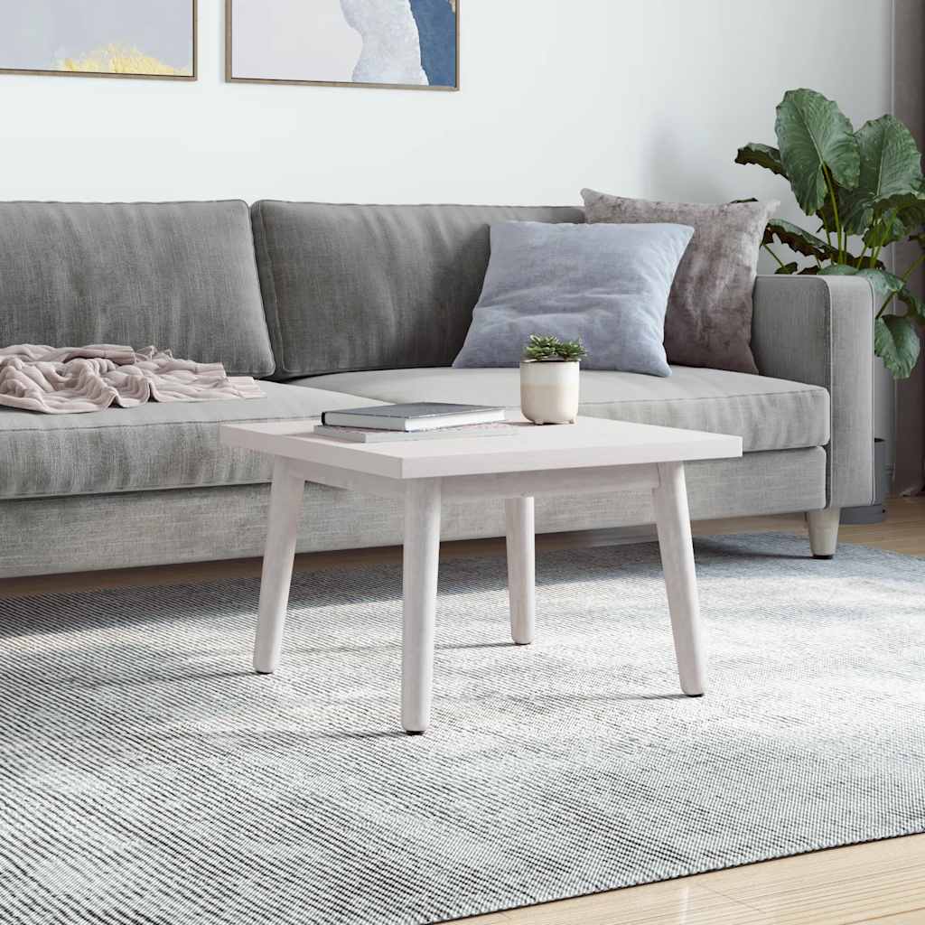 Table Top White 50x50x2.5 cm Solid Wood Pine Square