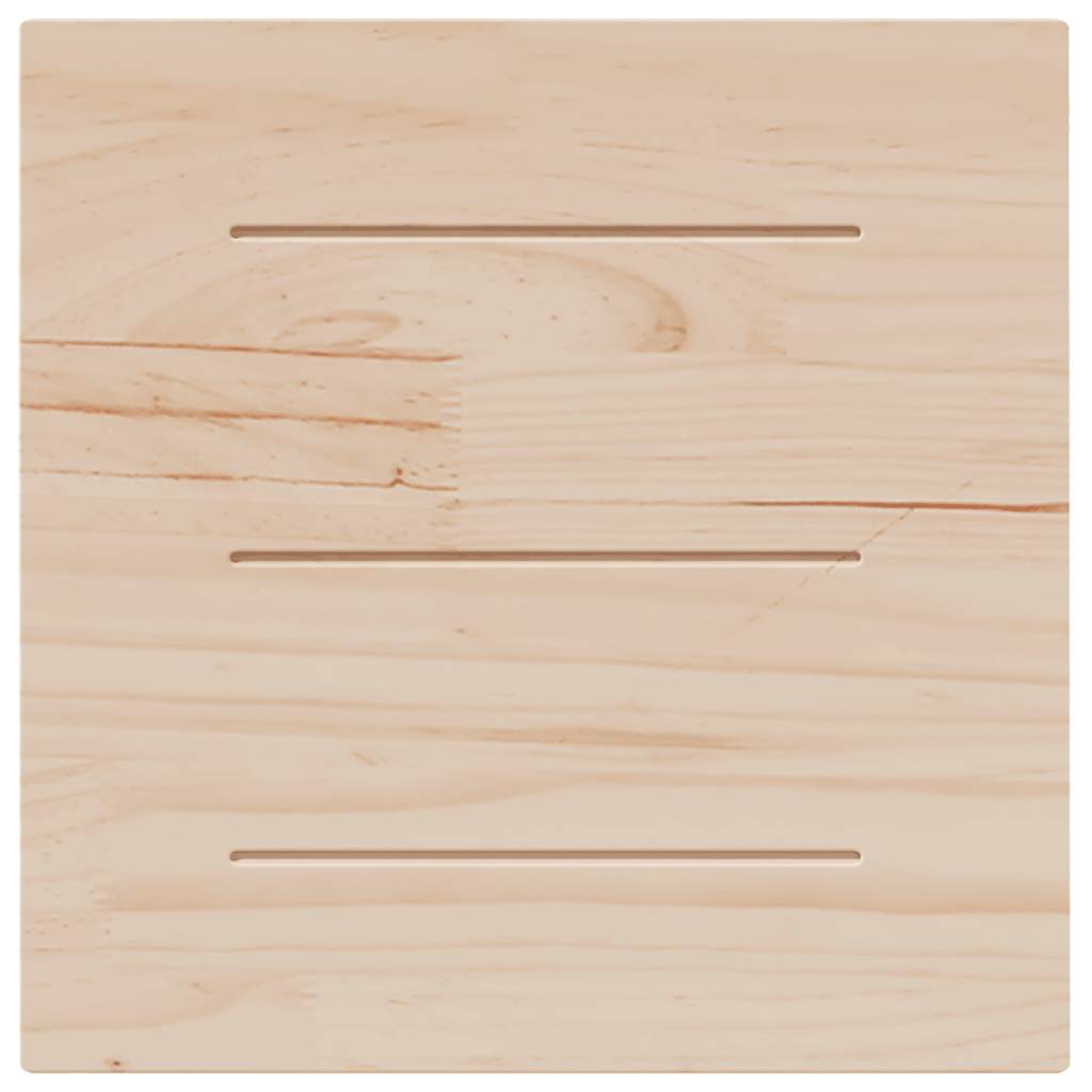 Table Top White 50x50x2.5 cm Solid Wood Pine Square