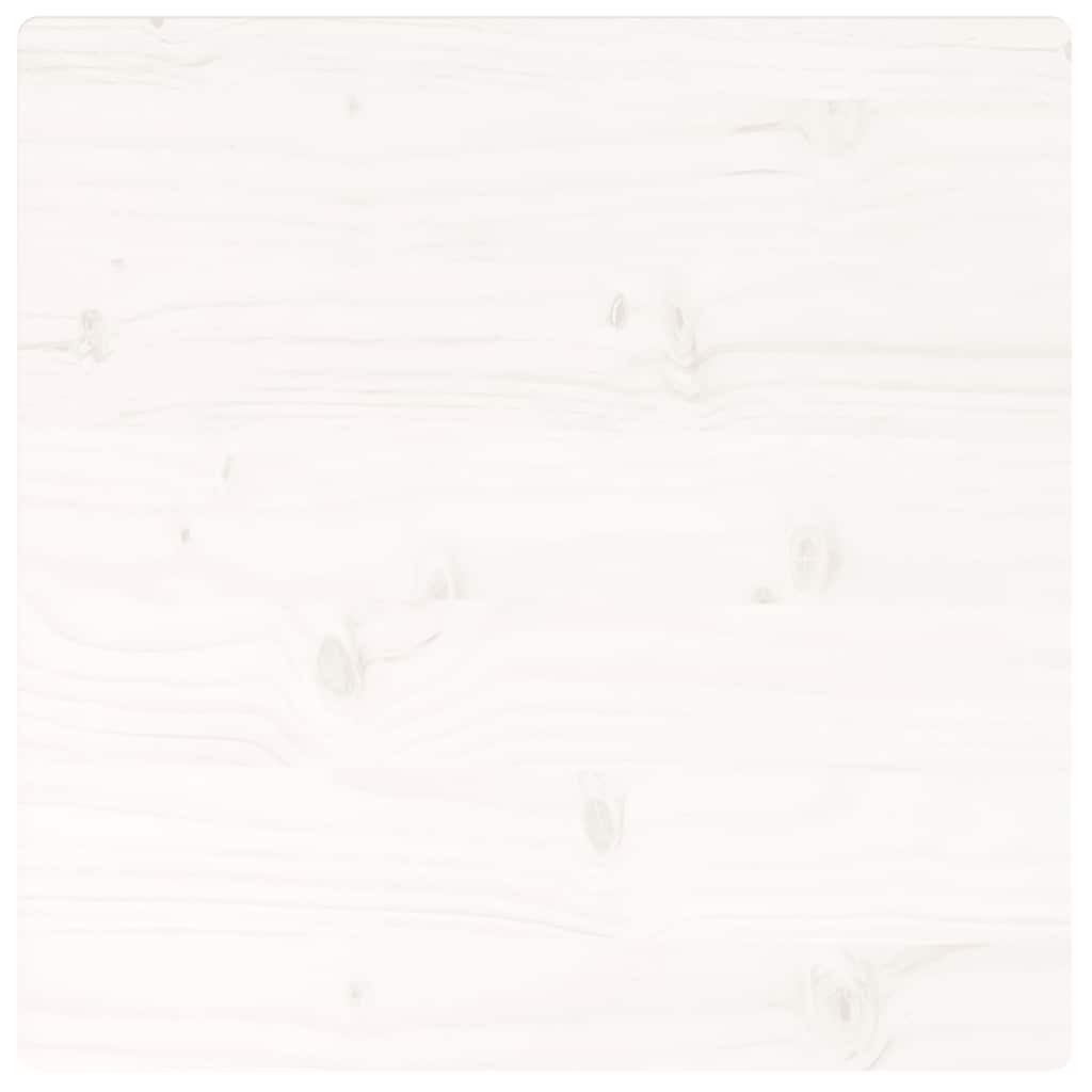 Table Top White 50x50x2.5 cm Solid Wood Pine Square