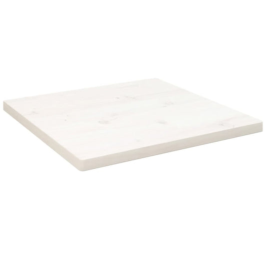 vidaXL Table Top White 60x60x2.5 cm Solid Wood Pine Square