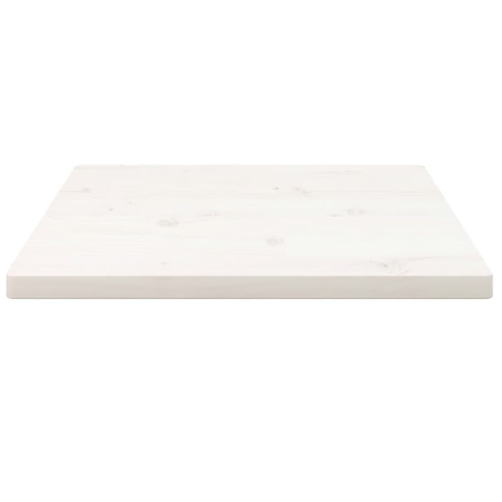 vidaXL Table Top White 60x60x2.5 cm Solid Wood Pine Square