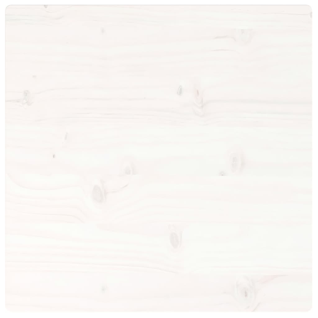 vidaXL Table Top White 60x60x2.5 cm Solid Wood Pine Square